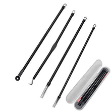 Load image into Gallery viewer, 4PCS Blackhead Extractor de cravo Rose Gold Black Dots Cleaner Acne Blemish Remover Needles Set Black Spots Pore Cleanser Tool